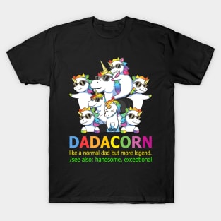 Dadacorn Like Normal Dad Only Cooler Personalized T-Shirt